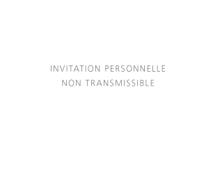 invitation personnelle